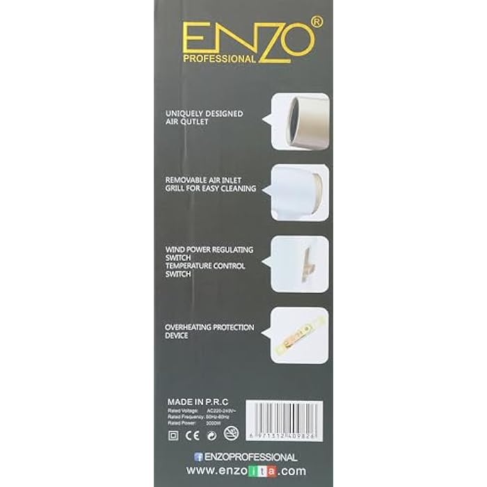 ENZO Hotel and guesthouse family hotel toilet shower room Salon Mini Hair Dryer Hairdryer for Travel Wall-mounted Hair Dry - Image 3